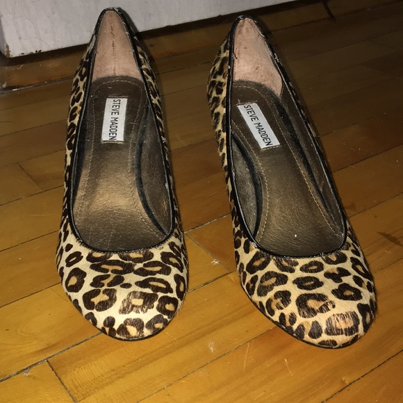 Steve Madden leopard print horse hair heels - Picture 4 of 5